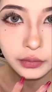 Mrs.H Fashion kính áp tròng 0.00-8.00 Natural Black Gray Colored Contact Lens with Power Nature Profound 6 months 14.2mm-14.5mm lens xám Blue Soft lens Set