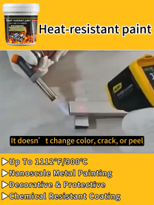 【malaysia stock】high temperature paint 500ml heat resistant paint high temp spray paint tahan panas cat semburan tahan suhu 高温漆