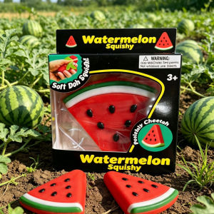 New Summer Trendy Watermelon Pinching and Stress Relieving Toy with High Beauty Simulation Soft Rubber Palm Stress Relieving Too