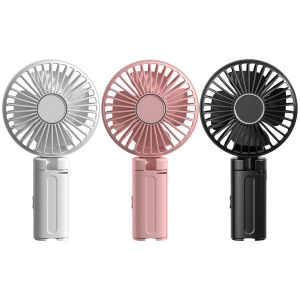 Mini Foldable Fan 3-Speed Adjustment Portable Handheld Fan Rechargeable Summer Cooling Fan for Outdoor Umbrella
