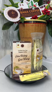 Cà phê hòa tan sầu riêng Già Làng Baka - Cà phê đậm & sầu riêng béo thơm - Nhân đôi hương vị đặc sản Gia Lai