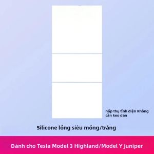 Tesla Model Y Juniper & Model 3 Highland Bảng Điều Khiển Trung Tâm Miếng Dán Bảo Vệ Hấp Thụ Tĩnh Điện Hộp Đựng Tay Vịn Bằng Silicon