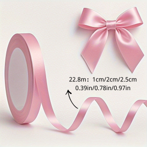 Ruộng Băng Hồng Cao Cấp Dùng Trang Trí Hộp Quà Đám Cưới Giáng Sinh Phụ Kiện Tóc Chất Liệu Polyester Cổ Điển Kích Thước 1cm/2cm/2.5cm