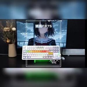 AULA | Bàn Phím Cơ Không Dây AULA F87S 2.4G Có Dây 87 Phím Ba Chế Độ Tùy Chỉnh Có Thể Thay Thế Nóng Gasket Esports Gaming Dual 8K Cho PC Văn Phòng