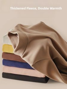 Miiow | Womens Fleece Lined Thickened Long Sleeve Base Shirt Half High Collar Winter Warm Top Inner Wear Outer Wear Catman Style