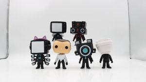 💥พร้อมส่ง💥 โมเดลสะสมสกีบีดี้ โมเดลSkibidi toilet มี6แบบ สูง10cm