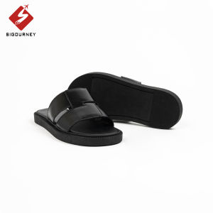 Dép Da Nam Quai Ngang Thanh Lịch SIGOURNEY DN-127 Da Bò Đế Khâu Bảo Hành 18 Tháng