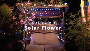 Solar Cherry Blossom String Lights Outdoor Waterproof 20-50pcs LED Fairy Lights Copper Wire Lights Christmas Decoration Garden Fence Yard Christmas Tree Home Lawn Wedding Yard Party Decoratio