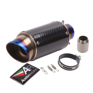 60mm x 51mm ท่อไอเสียมอเตอร์ไซค์ SC/AR/GP คาร์บอนไฟเบอร์ สำหรับ CBR500R, CBR650R, ZX-4RR, GPX, MT09, MT03, R7, R15M, GSX-S1000 (K7, K8)
