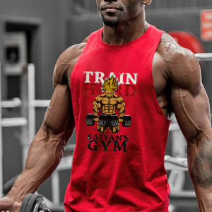 เสื้อกล้ามแขนกุดสำหรับออกกำลังกาย ผ้าฝ้ายยืดหยุ่น หลวม ระบายอากาศได้ดี สำหรับผู้ชาย ฤดูร้อน 2024 เสื้อผ้าทำงาน