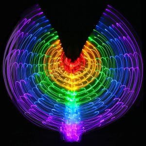 Luminous Gold Butterfly Wings Dance Props Fluorescent Colorful Dance Butterfly Costume Stage Performance Traditional Chinese Clothing