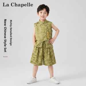 puella kids | Chinese Style Childrens Sleeveless Short Pants Suit