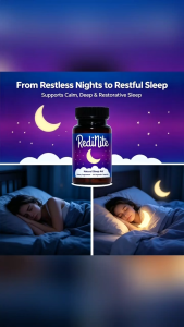 RediNite Natural Sleep Support | Gentle Nighttime Aid 30 Vegetable Capsules