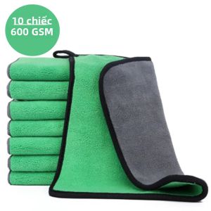 Khăn Lau Xe Bằng Sợi Microfiber Xanh 30/40/60CM Khăn Lau Chăm Sóc Sơn Xe Miếng Bọt Biển Chi Tiết Cho Phụ Kiện Xe Hơi