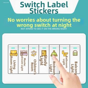 Modern Minimalist Light Switch Panel Decor Luxury Creative Indicator Stickers