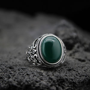 Mongolian Silver Ornaments Mongolian Elements Mens Rings Ethnic Pattern Cut Out Men Bigt Ring S925 Sterling Silver Retro