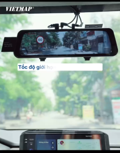 Camera gương hành trình Vietmap R440 Trước 4K Sau Full HD tặng thẻ 64GB - Hàng chính hãng