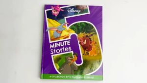 Disney Classics 5 Minute Stories Story Book Collection Hardcover with 12 Stories for Kids 192 Pages