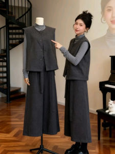 XUECAIQI | 2025 Popular Korean Style Chic Layered Matching Set