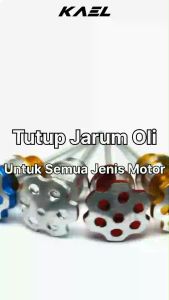 Tutup Oli Mesin Jarum CNC Model Jamur Flower Kembang Motor Universal Warna Bebek-Matic-Sport Beat FI-F1-Pop-eSP-Street/Vario 110-125-150 Old-New LED/Mio-M3-Z-S-Sporty-Smile/X-Ride/Soul GT 115-New/Fino/Scoopy/Spacy/Supra-X-125-Fit New/Jupiter/Vega-ZR