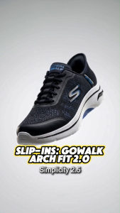 Skechers Men Slip-ins GOwalk Arch Fit 2.0 Simplicity 2.5 Walking Shoes - 216604-BKBL Kasut Sneaker Casual Lelaki