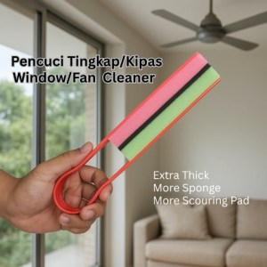 Pembersih Penyepit Cermin Tingkap Dengan Span/Window Cleaner Sponge With Clamp/Cuci tingkap