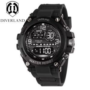 PROMOSI JAM TANGAN PRIA ORIGINAL TERBARU / JAM TANGAN PRIA DIVERLAND DDG06 / JAM TANGAN DIGITAL SPORT TAHAN AIR TALI RUBBER