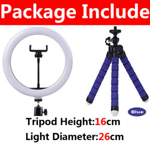 10 inch Selfie Ring Light Photography Fill Light LED Ring Lamp Adjustable Brightness Lamp Live Streaming Accessories Camera Fill