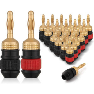 2/4/8 Chiếc Mạ Vàng Kết Nối Nhanh Loa Chuối Cắm Nam Jack Âm Thanh Kết Nối Cho Dây Nguồn AC & DC
