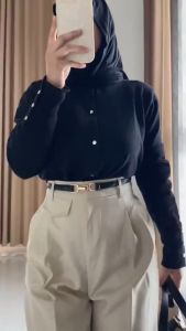 ORO PANTS SEMI WOLL PREMIUM QC TOP Celana Wanita Terbaru Basic Wanita Kerja Kantor Highwayst Celana Kulot Panjang Ootd Dewasa Wanita Kekinian Semi Kulot Formal Non Formal Jumbo