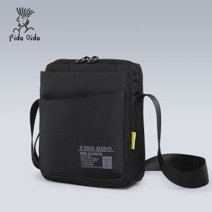 Fido Dido Fashion Shoulder Bag Mens Lightweight Crossbody Bag Mens Oxford Fabric Casual Pouch Multi-Functional Sports Cloth