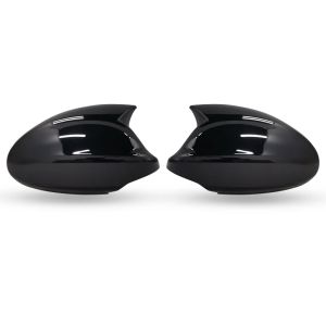 For BMW 1 3 Series E81 E82 E87 E88 E90 E91 E92 E93 2005-2009 Car Side Wing Mirror Cover Rearview Caps Black