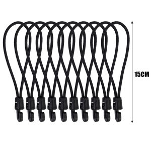 5-50PCS Elastic Bungee Ropes With Hook Multipurpose Bungee Cords For Camping Luggage Bikes Cars High Elasticity Fixed Cord Ties