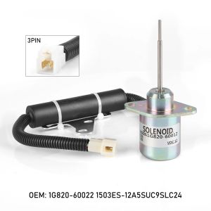 OE 1G820-60022 1G820-60012 SA-5156 12V DC Fuel Shut off Stop Solenoid For Kubota D722 D782 KX41 KX41-3 KX016 KX018 Excavator