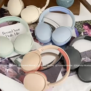 【Trinity】INS Style Fashion Wireless Bluetooth Headset Head-Mounted Support TF Card  AUX Input HiFi Stereo Noise Canceling Bluetooth Headphones For Gaming Sport Normal Usage