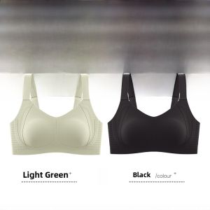 MiiOW | Wireless Soft Support Backless Bra Womens Invisible Jelly Strip Anti-Sagging Full Cup Underwear Comfortable Nylon Youth Female