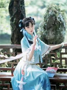 Xishi Cosplay Costume Jiangnan Style Game Graduation Girls Outfit Full Set Traditional Chinese Costume Hanfu Anime Cosplay Clothes