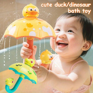 Toddler Dinosaur Umbrella Bath Toy - Interactive Playful Dinosaur Design with Multiple Water Outlets for Bathtime Fun & Bath Toy