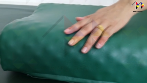 mppc หมอนผู้ป่วย ยางพารา หุ้มหนังเทียม PVC หมอนนอนสุขภาพกันน้ำ (มี 2 แบบให้เลือก) Waterproof PVC Leather Latex Pillow