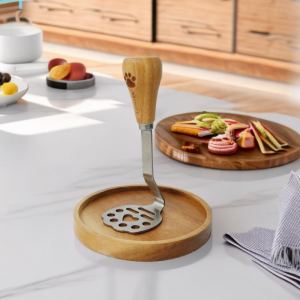 Stainless Steel Burger Patty Maker Beef Patty Fresh Shrimp Patty round Shape Squid Press Board Press Potato Mud Pancake