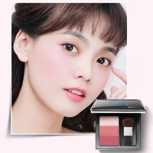 【ZEESEA Genuine】Three-color Blusher Palette Powder Brighten skin tone Blush Eyeshadow high-gloss and contouring Long-lasting Natural Contour vitality blush rouge powder