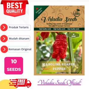 [Virladia Seeds] Biji Benih tanaman Cabe Super Pedas Red Carolina Reaper