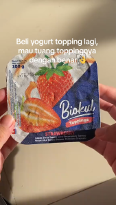 Biokul Greek Yogurt 135g – Yogurt Creamy dengan Topping Granola Madu Buah & Cokelat