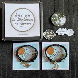 Gelang couple saturn & moon gelang pasangan