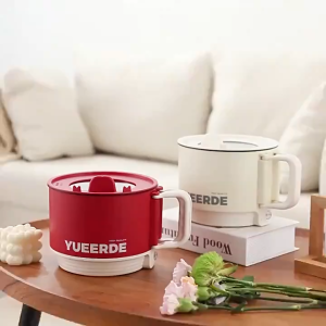 SG [READY STOCK] Double layer steamer Pot Non-stick Liner Rice Mini Electric Cooker Multi Non Sticky  Portable Hot Pot Double layer Steamer  Folding Handle Mini 1.5L Folding  Dormitory Household  Pot Non-stick Liner Rice Portable Electric Hot Multi Cook