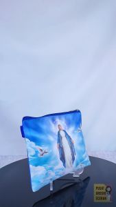 Dompet Pouch Seri Bunda Maria Mother Mary Virgin Mary Souvenir Dompet Rosario Kristen Katolik Kristiani