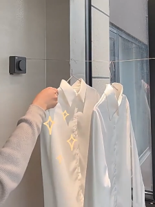 Roll Kawat Baja Retractable Clothesline Tali Gantungan Jemuran Baju Portable Indoor Minimalis