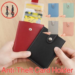Ultra-Secure Anti-Magnetic Anti-Theft Pull-Out Multi-Slot Card Wallet RFID Small Card Holder Card Case