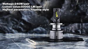 NIGHTEYE Novsight High-Quality LED Headlight Bulbs T1 Series 240W 50000LM 6500K Cool White for Car Fog Lights