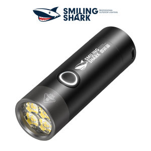 SmilingShark SD5505 Mini Torchlight Led Flashlight XPG 1200Lumens Super Bright Portable Small Torchlight 18350 USB Rechargeable Waterproof Outdoor Camping Emergency Lighting